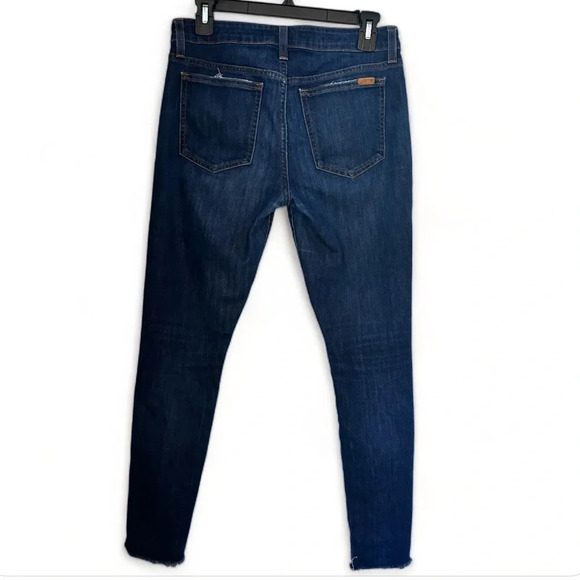 Joes Jeans The Icon Mid Rise Skinny Frayed Hem Indigo Womens 27 - Picture 2 of 12